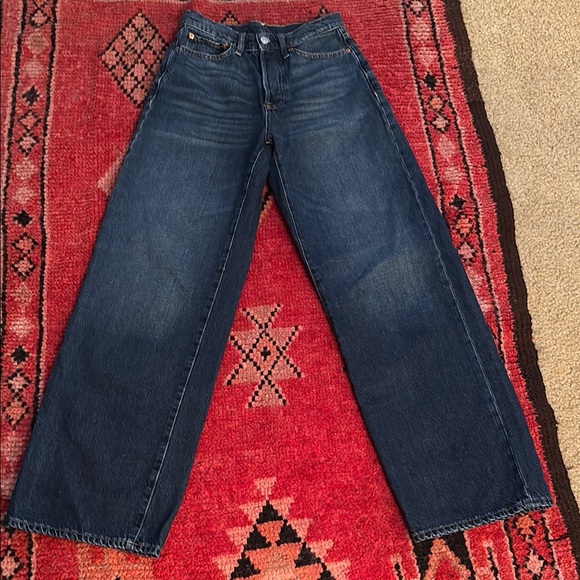 Buck Mason Denim - Buck Mason Blue Flare Wide Leg Jeans